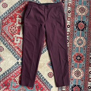 Lululemon maroon crop pants, 6
